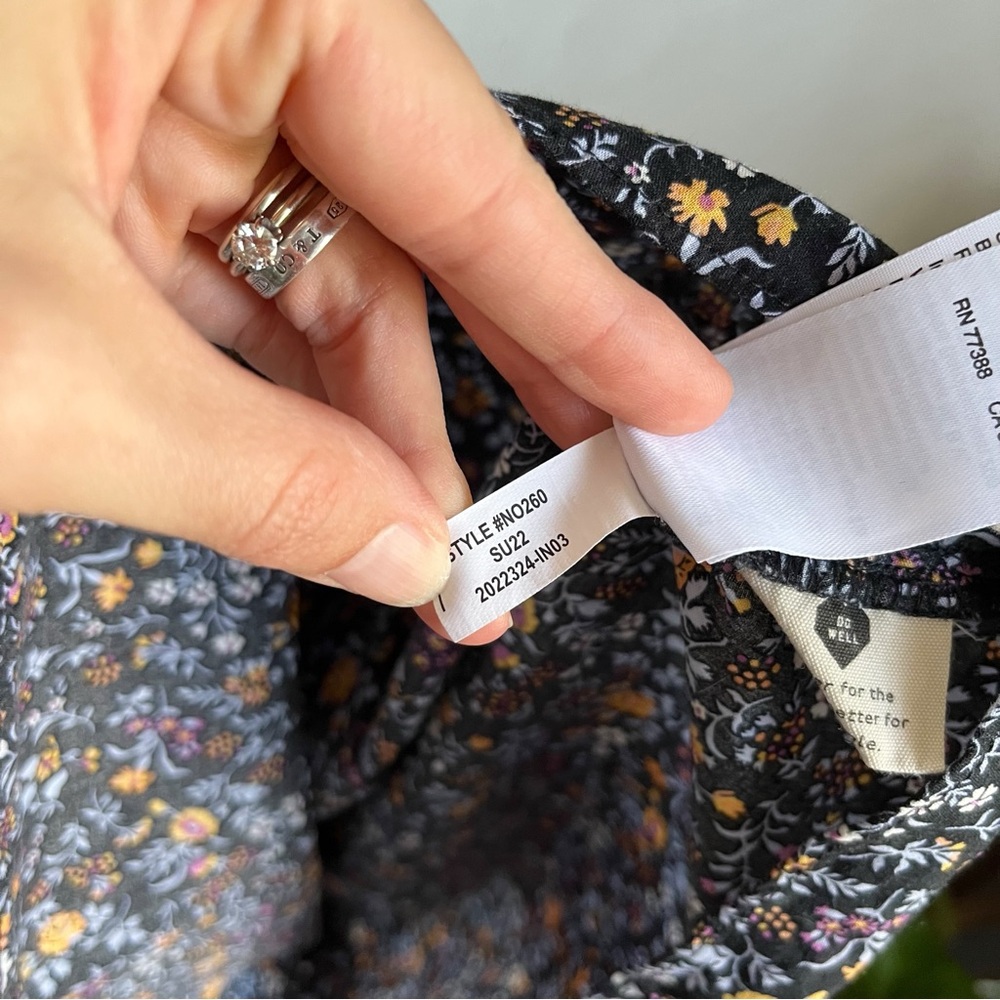 Madewell Cross Front Mini Dress in Garden Party - Picture 7 of 12